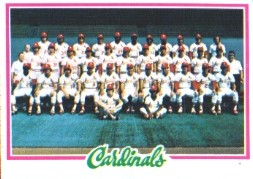 1978 Topps Baseball Cards      479     St. Louis Cardinals CL